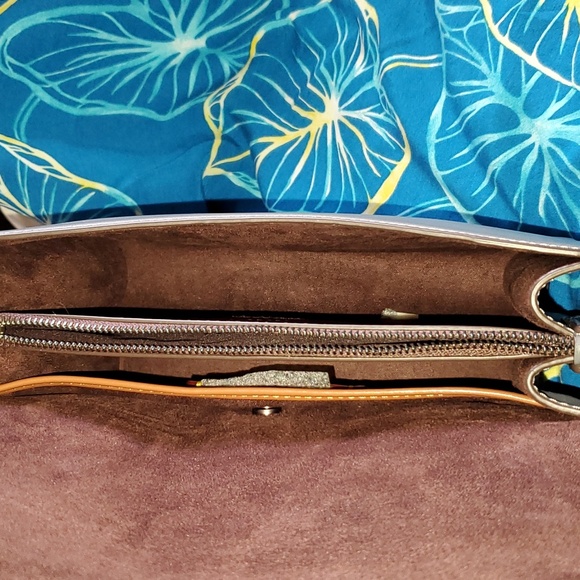 Coach Glovetan Leather Beat Bag Granite - Picture 7 of 10